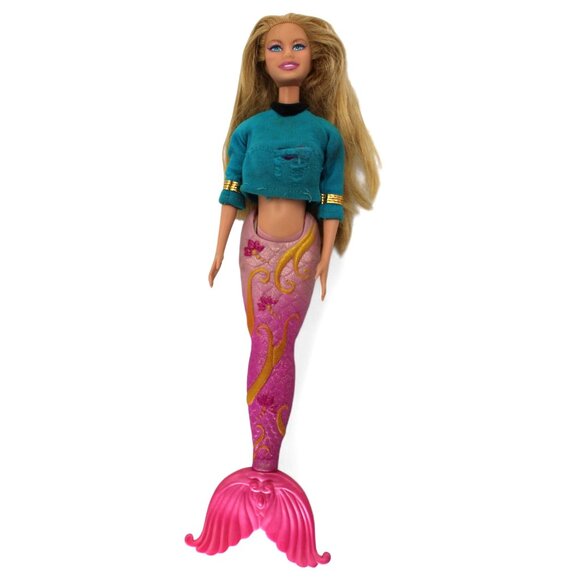 Barbie Other - Barbie Mermaid Doll With Blonde Hair & Pink Tail